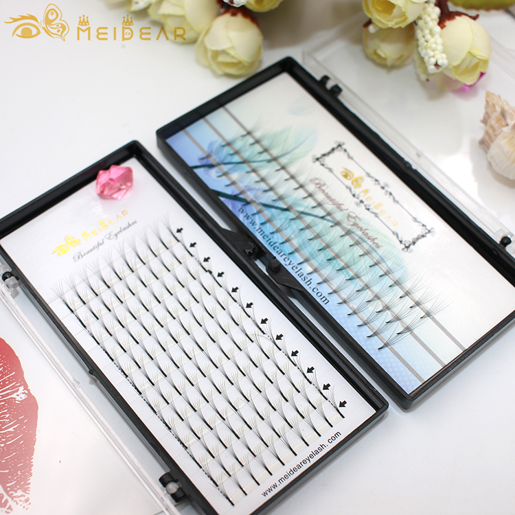 Best selling factory provide russian flare clusters eyelash extension